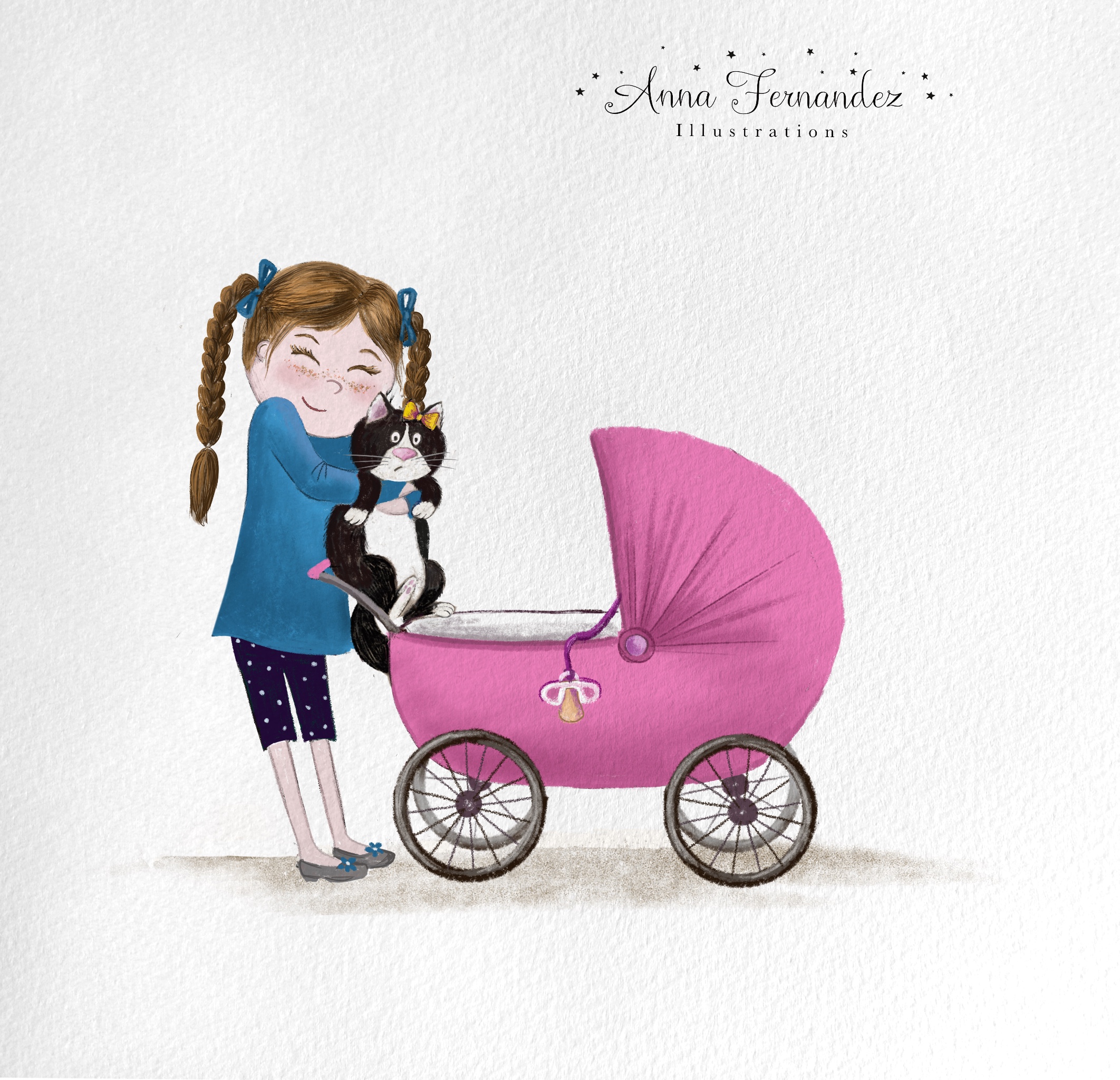 Cat in the stroller logo