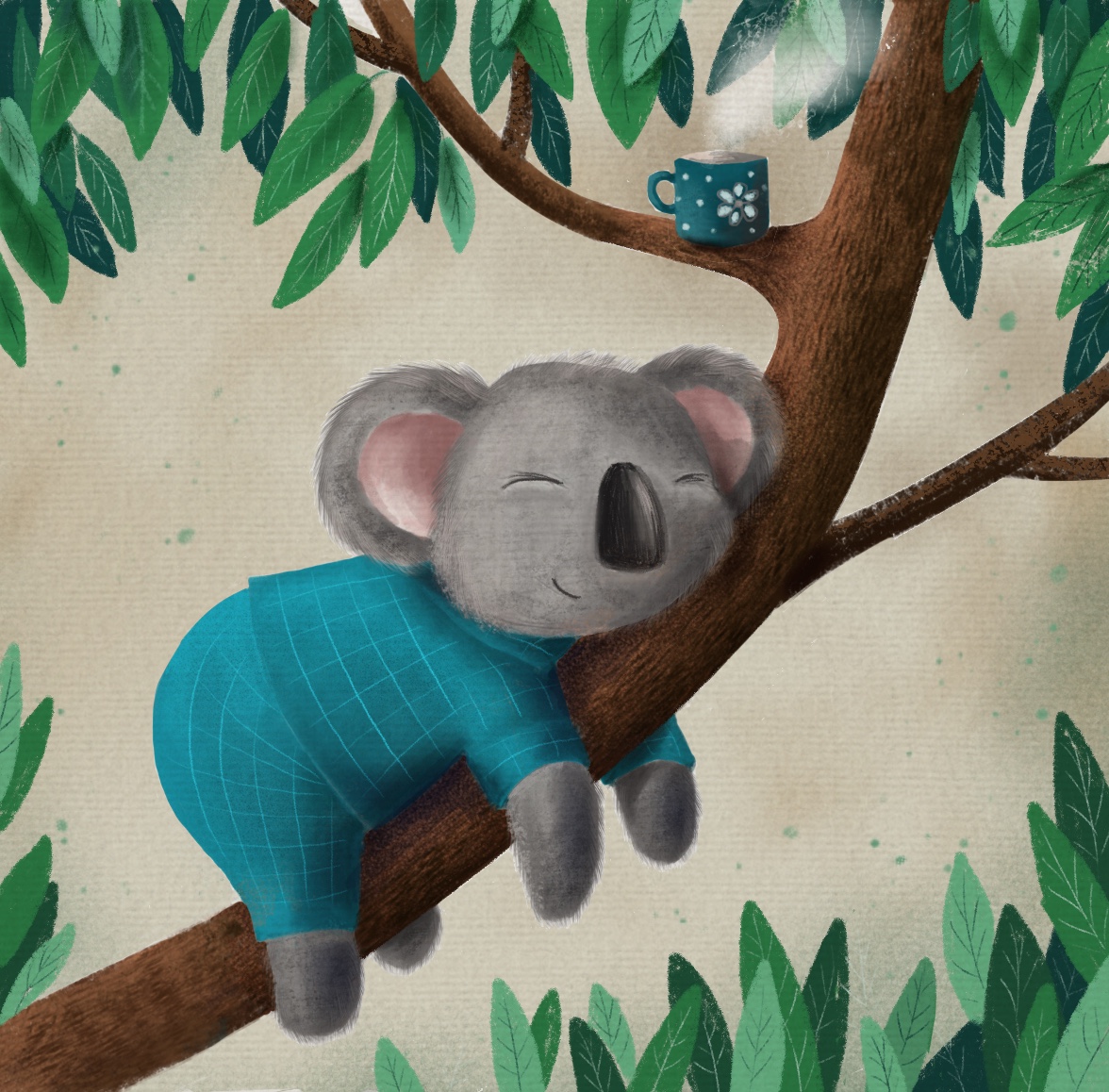 Sleeping koala